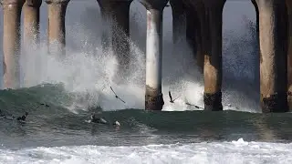 Manhattan Beach Pier Surf Session