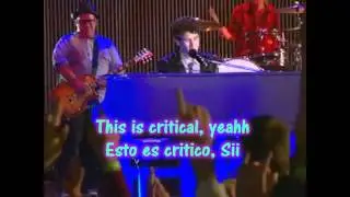 JONAS L.A - Critical  Lyrics English & Spanish - Jonas Brothers(HD)
