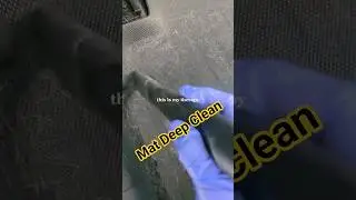 Car Floor Mats Cleaned Right! Hair, Dust, and Light Grime Gone | Satisfying Detailing #Shorts 🚘✨