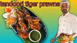How to make Tandoori tiger prawns.🦐🦐🦐🦐                    तंदूरी टाइगर प्रॉन्स