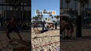 EPIC RALLY with Team Brazil🇧🇷🔥🏐 #beachvolleyball #volleyball #volleyballplayer #rally #avp