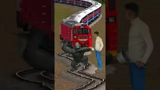 Gorilla Dancing railway track stops the train youtube short video #shorts