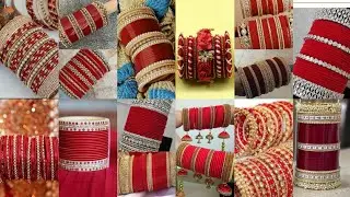 2022 Bridal bangles ideas|red bangles|Red heavy bangles set ideas|new red bangles for bridal|