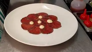 Venison Carpaccio & Parmesan Custrad