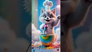Milo and the Cloud Bakery: A Magical Dessert Adventure in the Sky 🍪🐺 #ai  #cuteanimals #cookies
