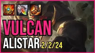 VULCAN - ALISTAR vs. GALIO Support | NA CHALLENGER | PATCH 10.25