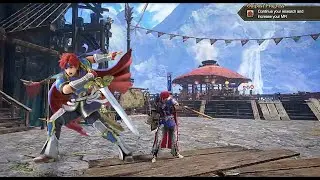 Roy from FE in Monster Hunter Rise Sunbreak
