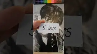 5 sec vs 5 min vs 5 hours drawing challenge #art #jungkook #bts  #shorts #youtubeshorts