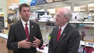 Under the Microscope With Dr. Gold, UNMC chancellor.  Topic: President Bounds Visit