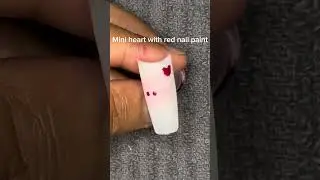 Day 2 of my Valentine Nail Series: mini heart Valentine Nails 💗✨ #nails #nailart #naildesign