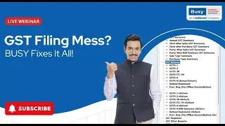 GST Reports & E-Returns in BUSY ✅ Avoid Errors, Save Time & Stay Compliant