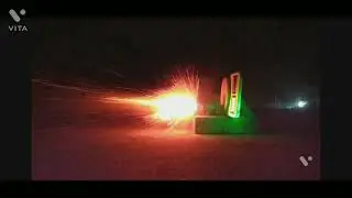 Testing my small rocket engine. #homemaderocket #sugarrocket