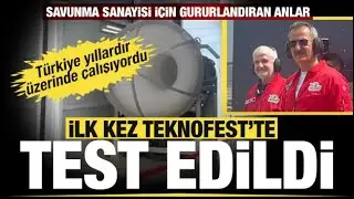 T&uuml;rkiye'nin ilk milli turbofan u&ccedil;ak motoru TEI-TF6000 ilk kez Teknofest'te test edildi