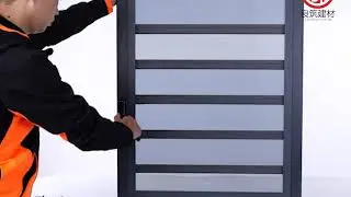 Aluminum frame adjustable glass louvers window