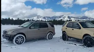 ml500 ml430 ml55 AMG Offroading In The Snow In Arizona