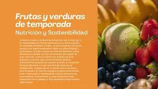 Presentaci&oacute;n Alimentaci&oacute;n Saludable Org&aacute;nico Colorido