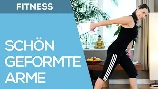 17 min. Fitness Anfänger Workout für schön geformte Arme - Training mit Hanteln - Fit mit Anna - HD