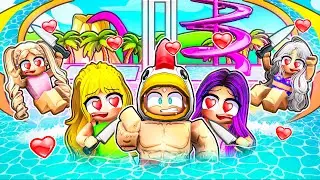 Mes FAN GIRLS FOLLES m'ont invité dans un PARC AQUATIQUE sur Brookhaven RP !