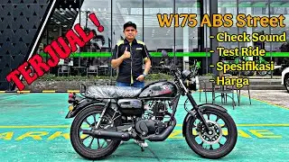 W175 ABS STREET HITAM, TERJUAL ! CHECK SOUND, SPESIFIKASI, HARGA, DAN TAMPILAN DETAIL