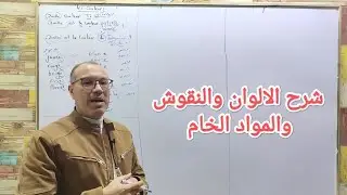 شرح الدرس الاول فى اللغه الفرنسية للصف الثانى الثانوى (الالوان والمواد الخام والنقوش) الترم الثانى.