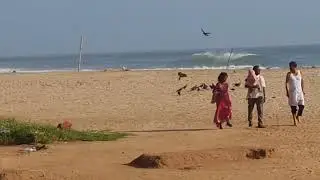 Varkala Papanasam#One of the main beaches in Kerala. It has religious significance. PK World.