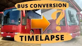 TRANSFORMER UN CAR EN CAMPING CAR - TIMELAPSE BUS CONVERSION PART 1