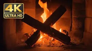🔥 35 Minutes Cozy Fireplace Ambience | Realistic Fire Sounds | Sleep Aid | 4K Ultra HD | No Music