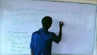 Method of Undermined Coefficient |Determine general solution of 2nd order differential equation