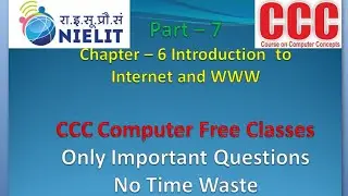 #CCC Introduction to Computer & WWW // Chapter - 6 // Important One Liner