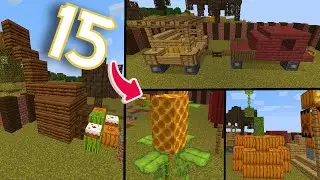 Minecraft | 15 Fall/Autumn Build Hacks and Ideas!