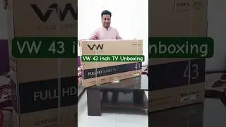 VW 109 cm (43 inches) Full HD Android Smart LED TV #vwtv #smartandroidtv #androidtv #tv #unboxing