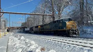 Winter wonderland for CSX engineers. 
