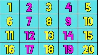 Let's learn Counting 1 to 20 🌈 | Numbers Song for Kids 👶 | #counting #kidslearning #countto100