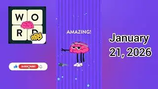 WordBrain Space Brain Event January 21, 2025 Answer - All Parts | Full Gameplay & Solutions