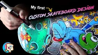 I Painted My First Skateboard Design!
