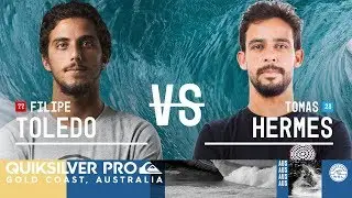 Filipe Toledo vs. Tomas Hermes - Quarterfinals, Heat 2 - Quiksilver Pro Gold Coast 2018
