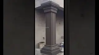 square pillar design(short) #construction #plasterdesign #house #vairalshort