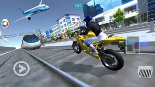 Motorbike Vs Bullet Train Funny Driving #-3 3D Driving  class new update # Android gameplay