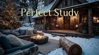 Calm Piano Christmas Songs for Snowy Cabin Evenings ~ Holiday Chill Study Music