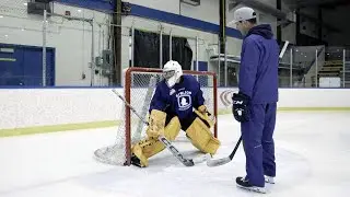 Tracking the Puck Behind the Net | Goaltender Training with Eli Wilson