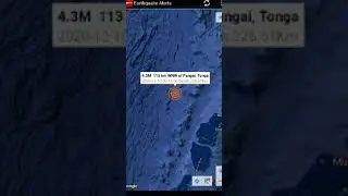 4.3 Earthquake Pangai, Tonga 12-10-20