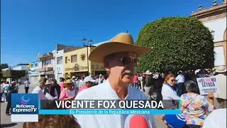 🔴🚨🚧 March&oacute; Vicente Fox en Le&oacute;n en defensa del INE @ExpresaTV