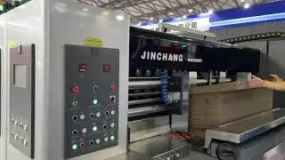 Flexo Printing slotting Folding Gluing machine