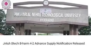 Jntuh Btech B-pharm 4-2 Advance Supply Notification | All Fast Updates Sparkles