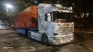 (King of the Road)Decorated Scania r450 Highline euro 6 lotus cargo company truck 