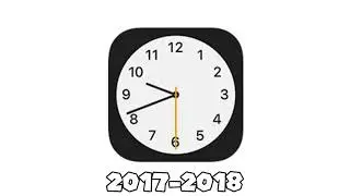 Apple Clock App Logo Evolution Historical Logos #apple #ios #clock #time #iphone #technology 