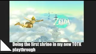 Doing the first shrine in my new TOTK playthrough