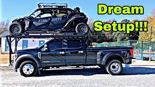 Ford F450 Flexing With A Huge CAN-AM Maverick X3 On A Ramptek || You Won't Believe How Much It Cost!