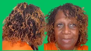 Sisterlocks journey | Braid out Results  #sisterlocks #microlocs #tinylocs