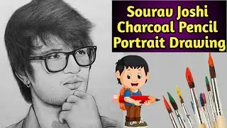 How to Draw Sourav joshi @SouravjoshiArts | Arthub Academy competition #portrait#competition#art